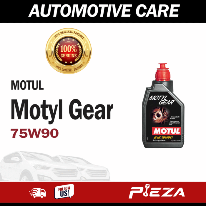 MOTUL Mechanical Technosynthese MOTYL GEAR 75W90 1 Liter Pieza