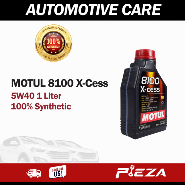 MOTUL Engine Oil 8100 series 100% Synthetic X-CESS 5W40 1 Liter