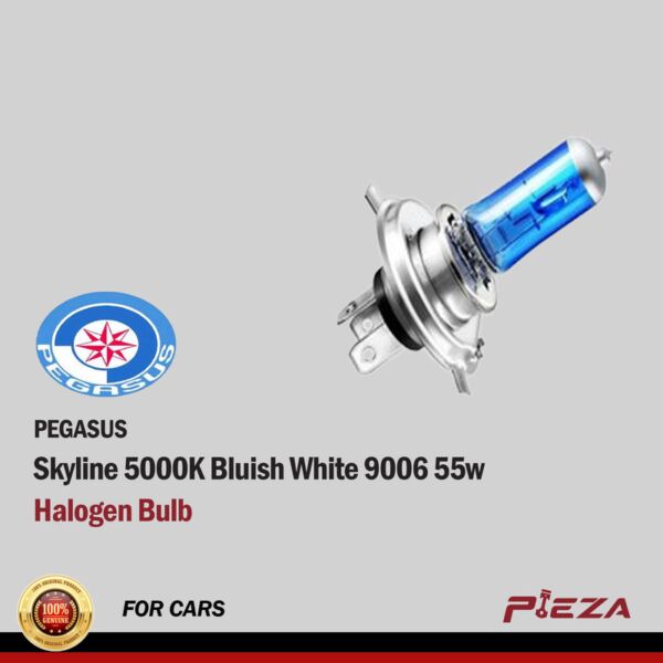 PEGASUS Skyline 5000K Bluish White9006 55w Halogen Bulb