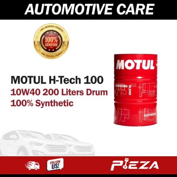 MOTUL Engine Oil H-Tech Series 100% Synthetic 100 10W40 200 Liters Drum