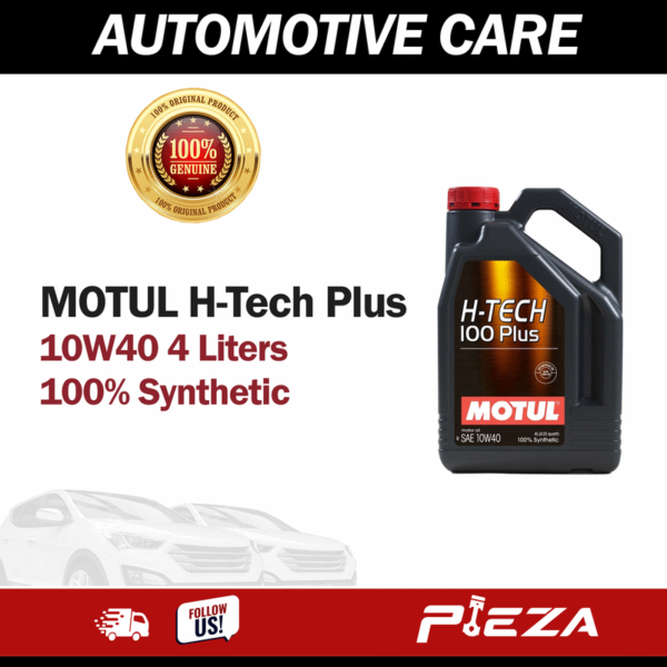 MOTUL Engine Oil H-Tech Series 100% Synthetic 100 PLUS 10W40 4 Liters