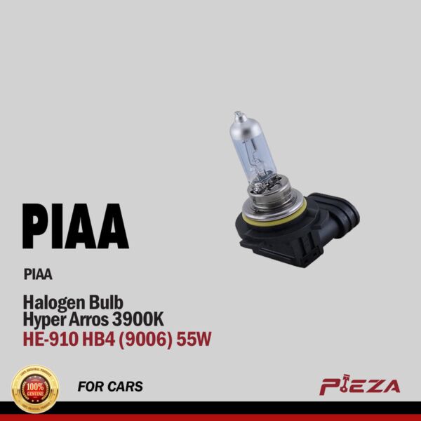 PIAA Hyper Arros 3900K HE-910 HB4 (9006) 55W Halogen Bulb