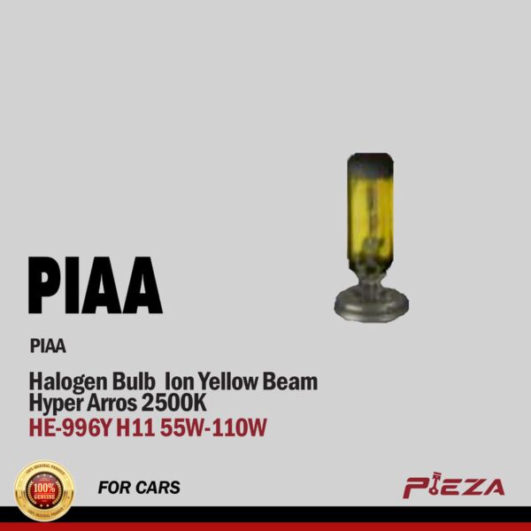 PIAA Hyper Arros 2500K Ion Yellow Beam
HE-996Y H11 55W-110W Halogen Bulb