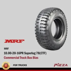 MRF Commercial Truck Bus Bias 10.00-20-16PR Superlug 78(CTF)