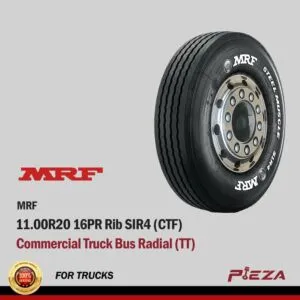 MRF Commercial Truck Bus Radial (TT) 11.00R20 16PR Rib SIR4 (CTF)