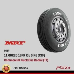 MRF Commercial Truck Bus Radial (TT) 11.00R20 16PR Rib SIR6 (CTF)