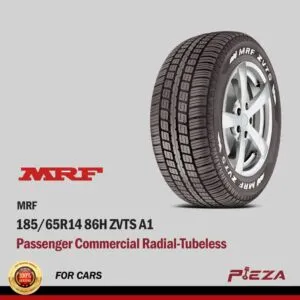 MRF Passenger Commercial Radial-Tubeless 185/65R14 86H ZVTS A1
