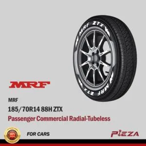 MRF Passenger Commercial Radial-Tubeless 185/70R14 88H ZTX
