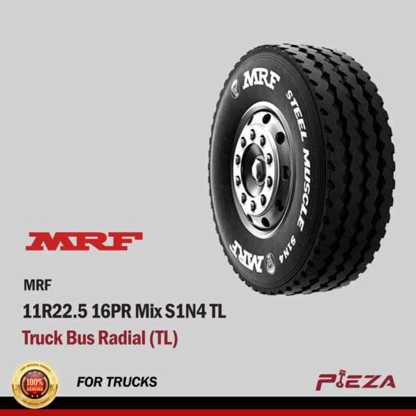 MRF Truck Bus Radial (TL) 11R22.5 16PR Mix S1N4 TL