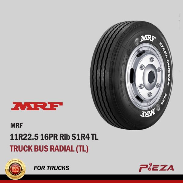 MRF Truck Bus Radial (TL) 11R22.5 16PR Rib S1R4 TL