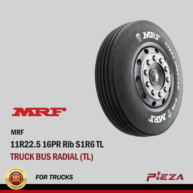 MRF Truck Bus Radial (TL) 11R22.5 16PR Rib S1F6 TL