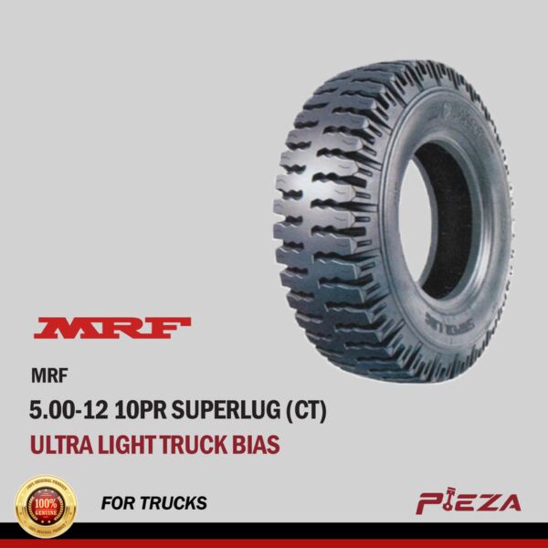 MRF Ultra Light Truck Bias 5.00-12 10PR Superlug (CT)