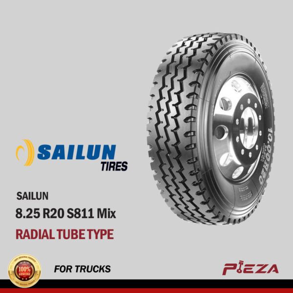 SAILUN TIRE Truck Bus Radial Tube Type 8.25 R20 S811 Mix