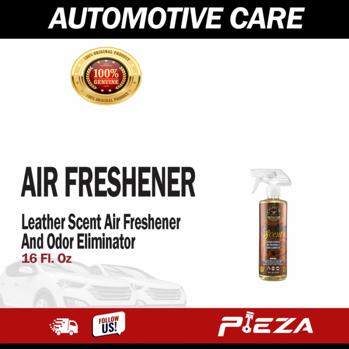 CHEMICAL GUYS Leather Scent Air Freshener 16oz Pieza Automotive PH