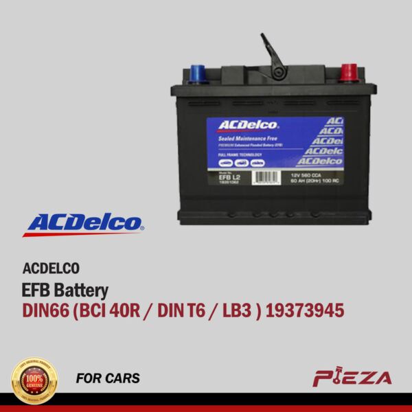 ACDELCO EFB Battery - DIN66 (BCI 40R / DIN T6 / LB3 ) 19373945