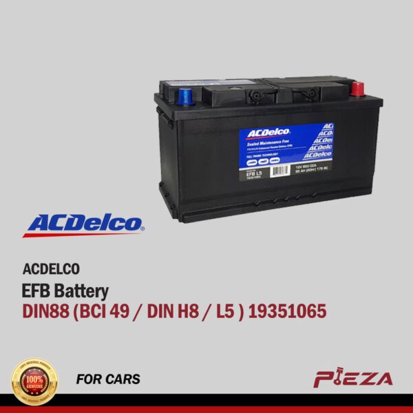 ACDELCO EFB Battery - DIN88 (BCI 49 / DIN H8 / L5 ) 19351065