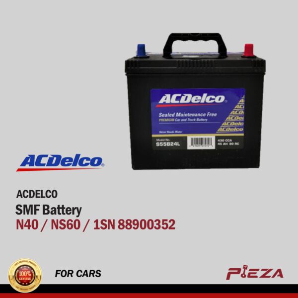 ACDELCO SMF Battery -- N40 / NS60 / 1SN 88900352