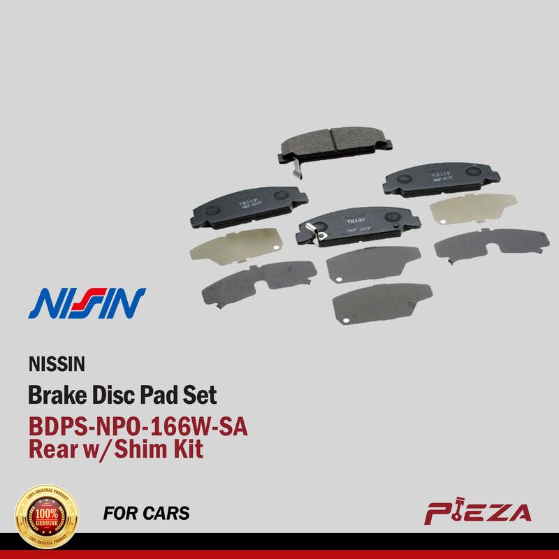 NISSIN Sintered Rear Brake Pads For Honda Hornet 600 (2007+) – 2P-320, Made In Japan