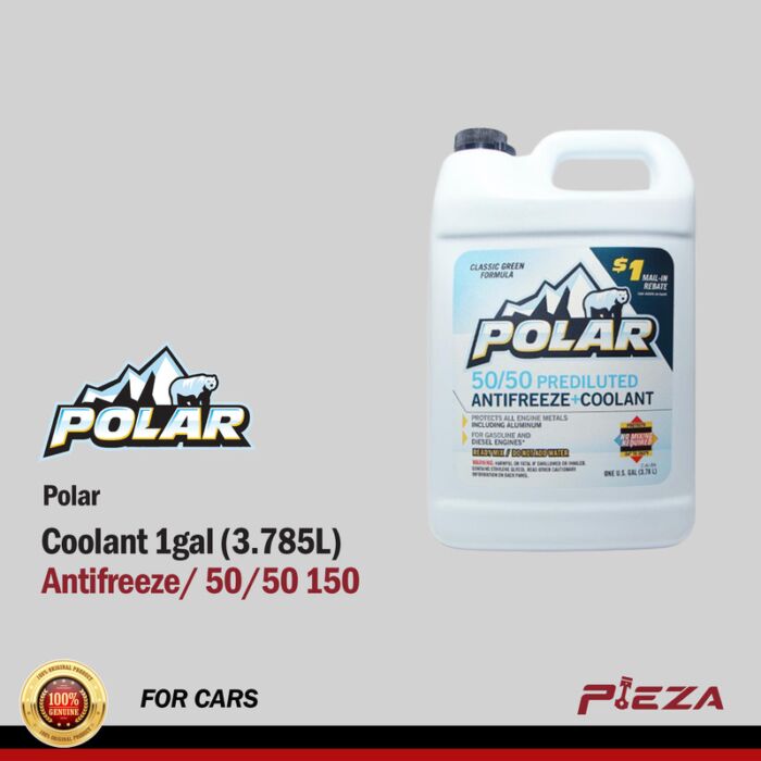 POLAR Polar Antifreeze/ Coolant 50/50 1 Gallon Pieza Automotive PH