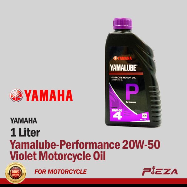 YAMAHA Yamalube-Performance 20W-50 Violet Motorcycle Oil 1 LITER