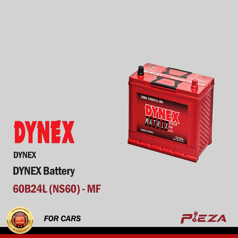 DYNEX Battery 60B24L (NS60) - MF - Pieza Automotive PH