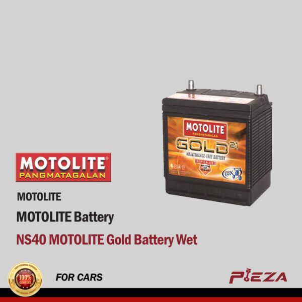 NS40 MOTOLITE Gold Battery Wet