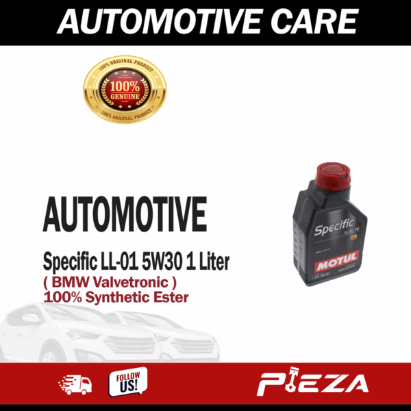 MOTUL Engine Oil Specific BMW Line 100% Synthetic Ester LL-01 5W30 5 Liters ( BMW Valvetronic )