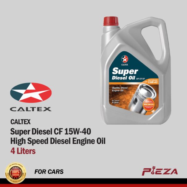 CALTEX Super Diesel CF 15W-40 High Speed Diesel Engine Oil 4 Liters