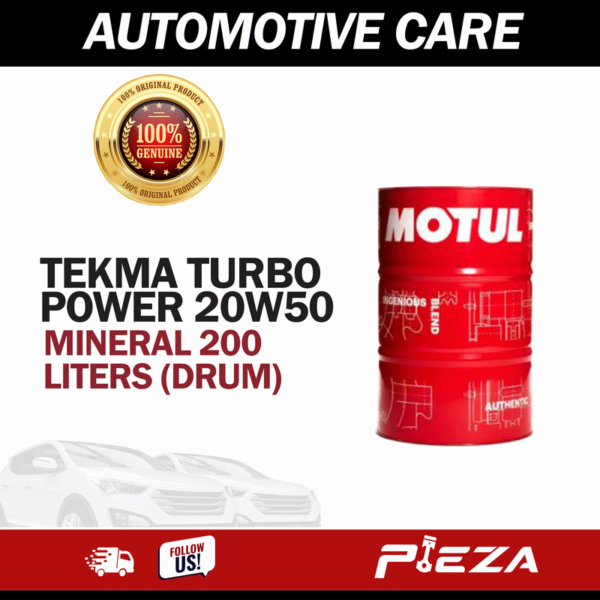 MOTUL Engine Oil Heavy Duty Diesel Oil TEKMA TURBO POWER 20W50 Mineral 200 Liters Drum