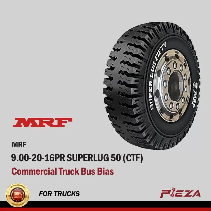 MRF Commercial Truck Bus Bias 9.00-20-16PR Superlug 50 (CTF)