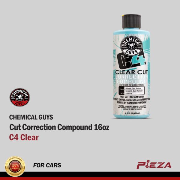 CHEMICAL GUYS C4 Clear Cut Correction Compound 16oz