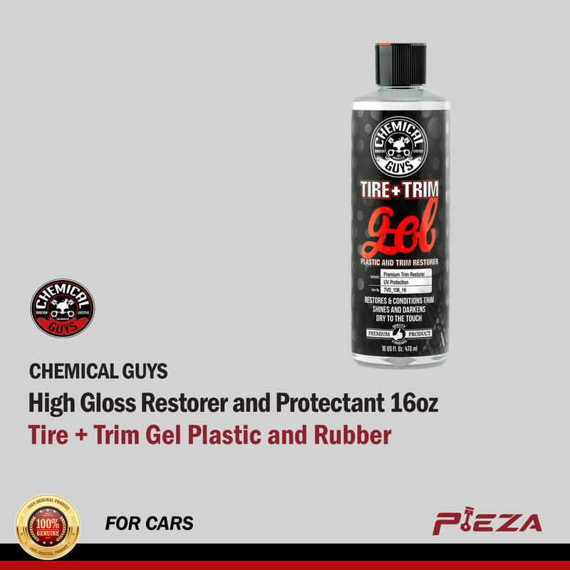 CHEMICAL GUYS Tire + Trim Gel Plastic And Rubber High-Gloss Restorer and Protectant 16oz