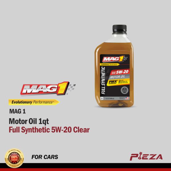 MAG 1 Full Synthetic 5W-20 Motor Oil 1 Quarts/Clear