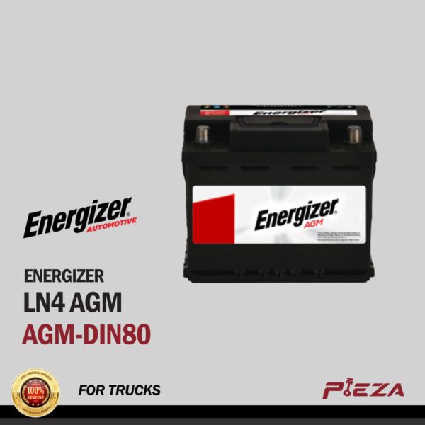 ENERGIZER AGM (DIN80) LN4 Advanced Start-Stop Technology, Maintenance-Free Car Battery (24 months warranty)