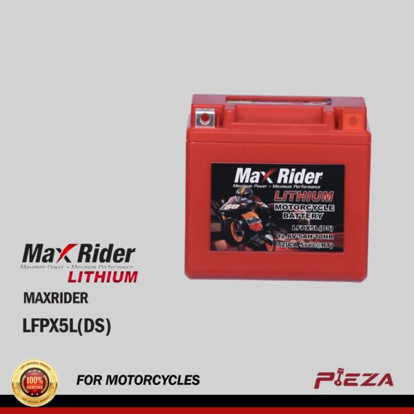 MAXRIDER LFPX5L(DS) Maintenance-Free Motorcycle Battery