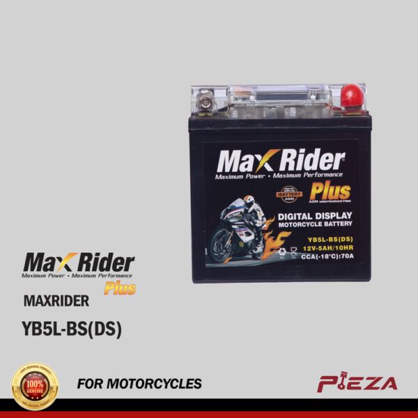 MAXRIDER YB5L-BS(DS) Maintenance-Free Motorcycle Battery