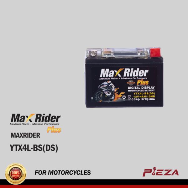 MAXRIDER YTX4L-BS(DS) Maintenance-Free Motorcycle Battery