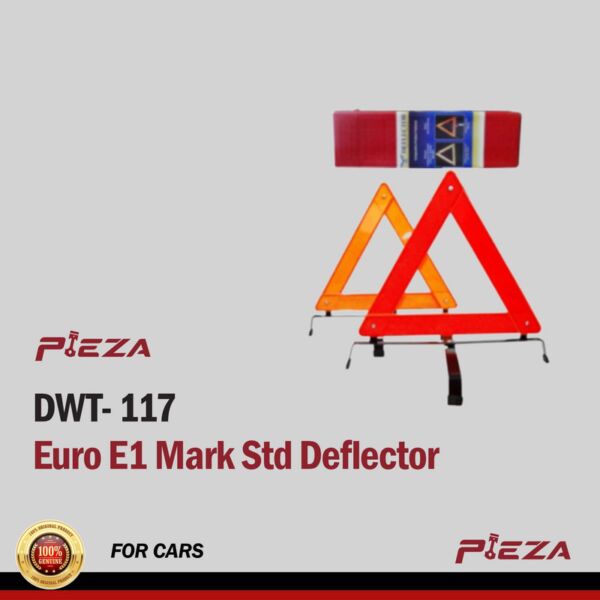 Early Warning Triangle Euro E1 Mark Std Deflector - DWT- 117