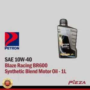 PETRON Blaze Racing Synthetic Blend Motor Oil SAE 10W-40 - API SN/CF - For Gasoline Engine Oil BR600 - 1L