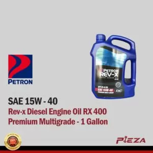 PETRON Rev-x Diesel Engine Oil RX 400 Premium Multigrade SAE 15W - 40 - 1 Gallon