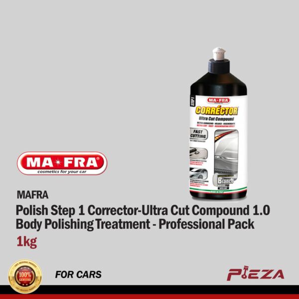 MAFRA Polish Step 1 Corrector-Ultra Cut Compound 1.0 Body Polishing Treatment- Professional Pack 1 kg