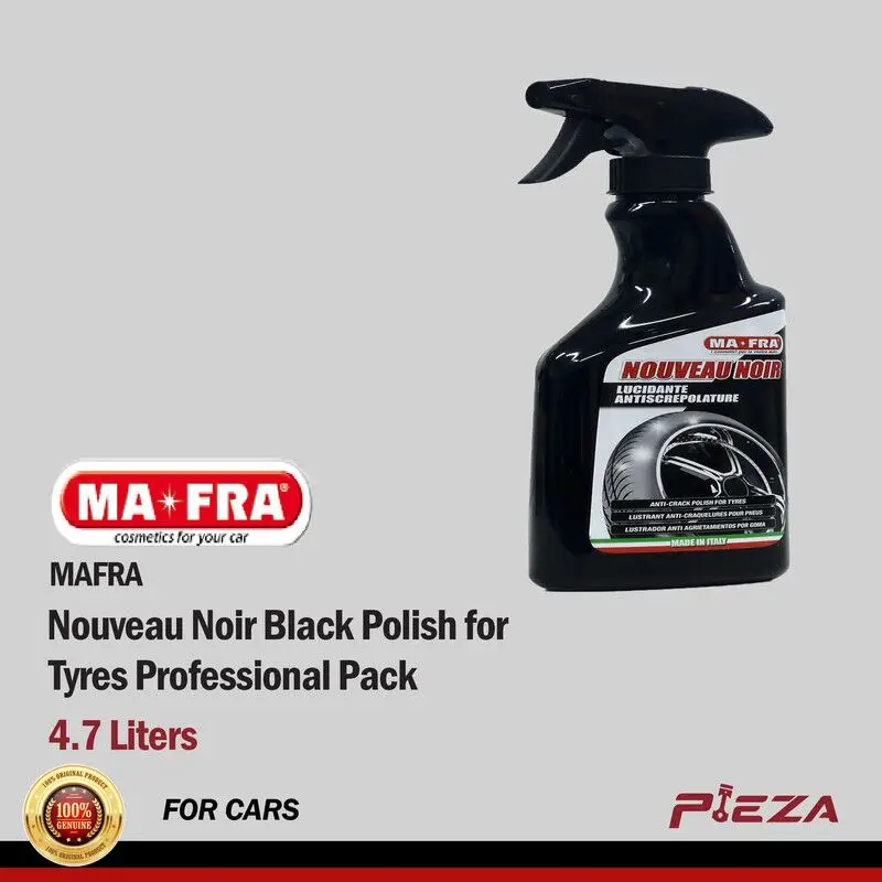 MAFRA Nouveau Noir Black Polish for Tyres Professional Pack 4.7 Liters