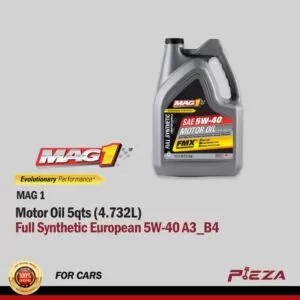 MAG 1 Full Synthetic European 5W?40 A3/B4 Motor Oil 5 Quarts/4.732 Liters