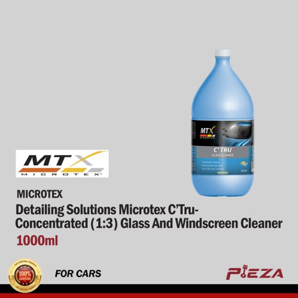 MICROTEX Detailing Solutions
Microtex C'Tru - Concentrated (1:3)
Glasss and Windscreen Cleaner 1000ml