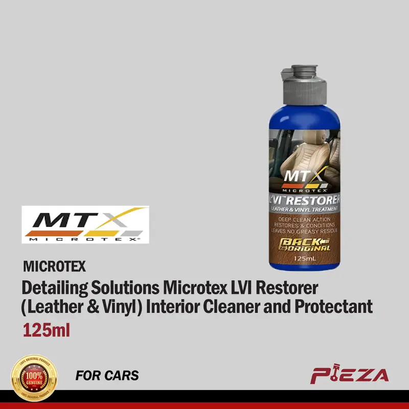 MICROTEX Detailing Solutions Microtex LVI Restorer (Leather & Vinyl) Interior Cleaner and Protectant 125ml