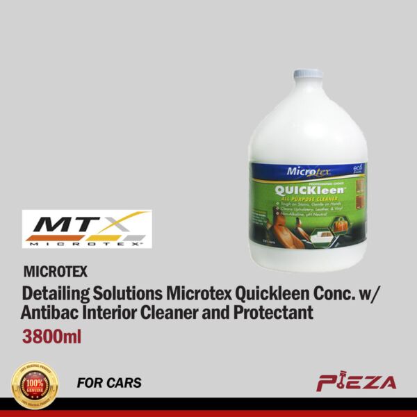 MICROTEX Detailing Solutions Microtex QUICKleen Conc. w/ Antibac Interior Cleaner and Protectant 3800ml