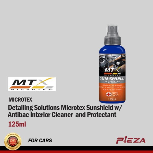 MICROTEX Detailing Solutions Microtex SunShield w/ Antibac Interior Cleaner and Protectant 125ml