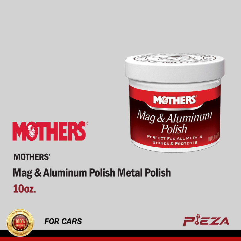 Mothers Mag and Aluminum Polish Shine Protect Automotive Metals 10 oz