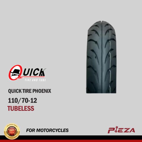 QUICK TIRE Phoenix TL Motorcycle Tires 110/70-12