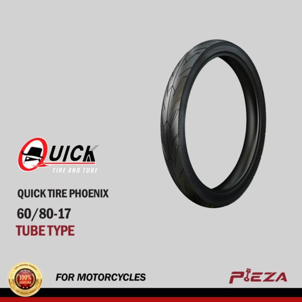 QUICK TIRE Phoenix TT Motorcycle Tires (Sealant and Pito not included) 60/80-17